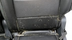 Rear seats, 2nd row, left, VW Tiguan 18-21, black leather, perforated, dry-cleanable