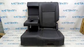 Rear seats, 2nd row, left, VW Tiguan 18-21, black leather, perforated, dry-cleanable