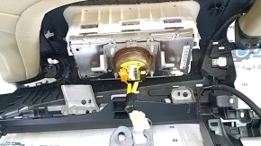 Toyota Prius 50 16-18 black dashboard with airbag, cracks in the fasteners