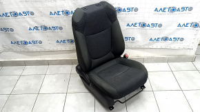 Passenger seat Toyota Rav4 19-25 without airbag, mechanical, cloth, black, worn, needs cleaning