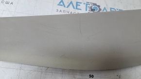 Upper trim of the trunk door of the Nissan Leaf 13-17 is gray, scratches, needs cleaning, the plastic has turned white