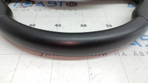Volvo XC90 16-23 black leather steering wheel, no heating or paddle shifters, worn, scratches