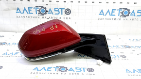 Right side mirror assembly for Toyota Prius 50 16-20, 6 pins, BSM, red