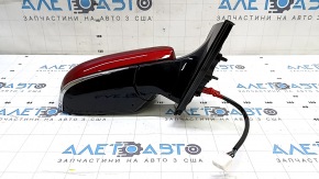 Right side mirror assembly for Toyota Prius 50 16-20, 6 pins, BSM, red