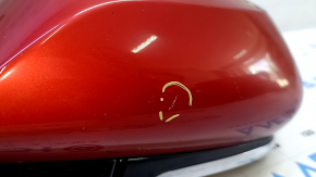 Left side mirror assembly for Toyota Prius 50 16-20, 6 pins, BSM, red, scratched