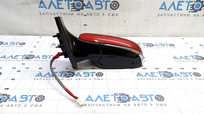 Left side mirror assembly for Toyota Prius 50 16-20, 6 pins, BSM, red, scratched