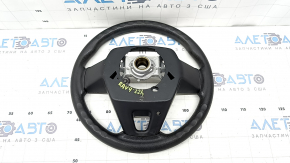 Naked steering wheel for Toyota Rav4 19-24, black rubber, non-heated, worn, needs cleaning