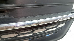 Volvo XC90 16-19 right front bumper grille with chrome molding for parking sensors, sand