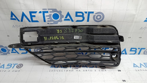 Volvo XC90 16-19 right front bumper grille with chrome molding for parking sensors, sand