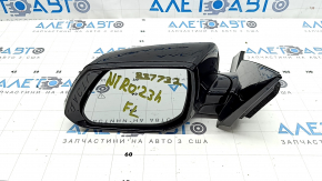 Left side mirror for Kia Niro 23-24 HEV, PHEV, 10 pins, turn signal, heated, auto-folding, BSM, black, scratches
