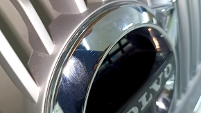 Volvo XC90 16-19 grille with gray badge, chrome frame, under the camera, bumpers