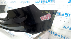 Rear bumper bare upper part Volvo XC90 16-19 for parking, black, cracks in fasteners, dented