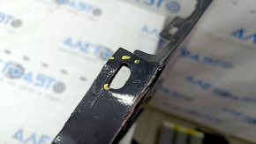 Rear bumper bare upper part Volvo XC90 16-19 for parking, black, cracks in fasteners, dented