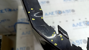 Rear bumper bare upper part Volvo XC90 16-19 for parking, black, cracks in fasteners, dented