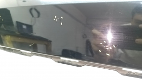 The bare lower rear bumper of a Volvo XC90 16-23 for parking sensors, black, scratches, dented, broken mount