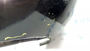 The bare lower rear bumper of a Volvo XC90 16-23 for parking sensors, black, scratches, dented, broken mount