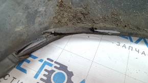The bare lower rear bumper of a Volvo XC90 16-23 for parking sensors, black, scratches, dented, broken mount