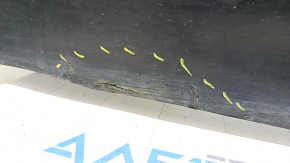 Left side sill for Volvo XC90 16-25 with seal, black, scratches, tears, scuffs, dents, torn fasteners