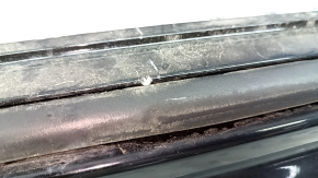 Left side sill for Volvo XC90 16-25 with seal, black, scratches, tears, scuffs, dents, torn fasteners