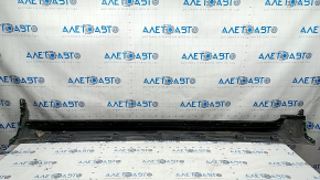 Left side sill for Volvo XC90 16-25 with seal, black, scratches, tears, scuffs, dents, torn fasteners