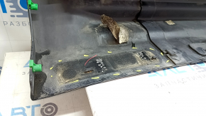Left side sill for Volvo XC90 16-25 with seal, black, scratches, tears, scuffs, dents, torn fasteners