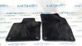 Set of floor mats for Volvo XC90 16-18 (2 rows), cloth, black, for cleaning