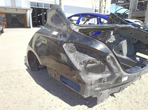 Quarter wing rear left Mercedes C-class W205 15-18 on the body, black, bumps, dent