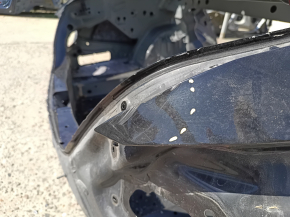 Mercedes C-class W205 15-18 rear right quarter wing on the body, black, dented, dents, bumps