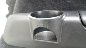 Right arch trim for Volvo XC90 16-22 for 3rd row, with cup holder, black, scratches, needs cleaning, broken cigarette lighter cover mount