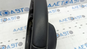 Kia Niro 23-24 black leather steering wheel, no heating, no paddles, no buttons, no paddles, scratches, peeling