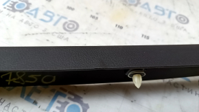 Upper trim of the trunk door of the Toyota Sequoia 2008-2016, black, scratched, bulging plastic