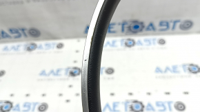 Kia Niro 2023-2024 steering wheel trim, chrome, black leather, scratches