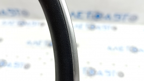 Kia Niro 2023-2024 steering wheel trim, chrome, black leather, scratches