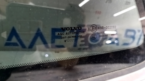 Volvo XC90 16-22 rear left window, tinted, scratches on chrome