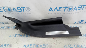 Rear right inner door sill plate for Volvo XC90 16-18 with backlight, black, scratches