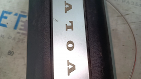 Volvo XC90 16-23 black front right inner door sill with chrome insert, illuminated, scratches
