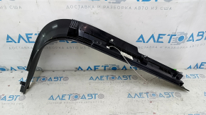 Volvo XC90 16-23 black front right inner door sill with chrome insert, illuminated, scratches