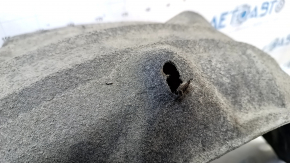 The rear right fender liner of a Toyota Prius 50 16-22 has torn fasteners.
