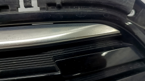 Lower front bumper grille assembly Kia Niro 23-24 HEV, PHEV, black gloss, without parking sensors for radar, without plug, broken mount, sand