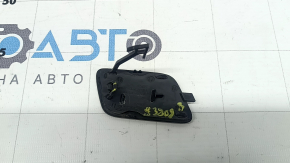 Kia Niro 23-24 HEV, PHEV front bumper tow hook cap, gloss black, crack in mount