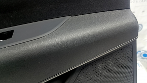 Rear left door panel for Kia Niro 23-24 HEV, black, dark gray cloth armrest, chrome molding, with handle, scratches
