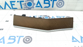 Left front panel trim for Volvo XC90 16-23, wood-grain, with backlight, walnut