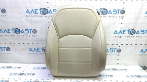 Driver's seat back upholstery for Infiniti QX50 19-20, heated, beige leather, ready to clean