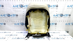Driver's seat back upholstery for Infiniti QX50 19-20, heated, beige leather, ready to clean