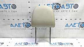 Front left headrest for Infiniti QX50 19-21, beige leather, gray stitching