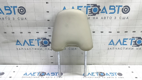Front left headrest for Infiniti QX50 19-21, beige leather, gray stitching