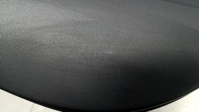 Kia Niro 23-24 front right door panel, black, dark gray cloth armrest, glossy black insert, chrome molding, with handle, crack in fastener, scratches