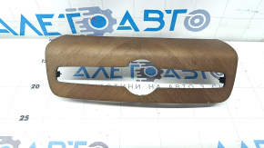 Volvo XC90 16-24 wood-grain walnut trim panel, lower center, chipped