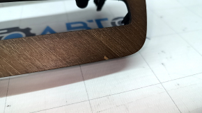 Volvo XC90 16-24 wood-grain walnut trim panel, lower center, chipped