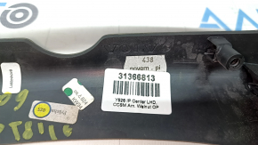 Volvo XC90 16-24 wood-grain walnut trim panel, lower center, chipped